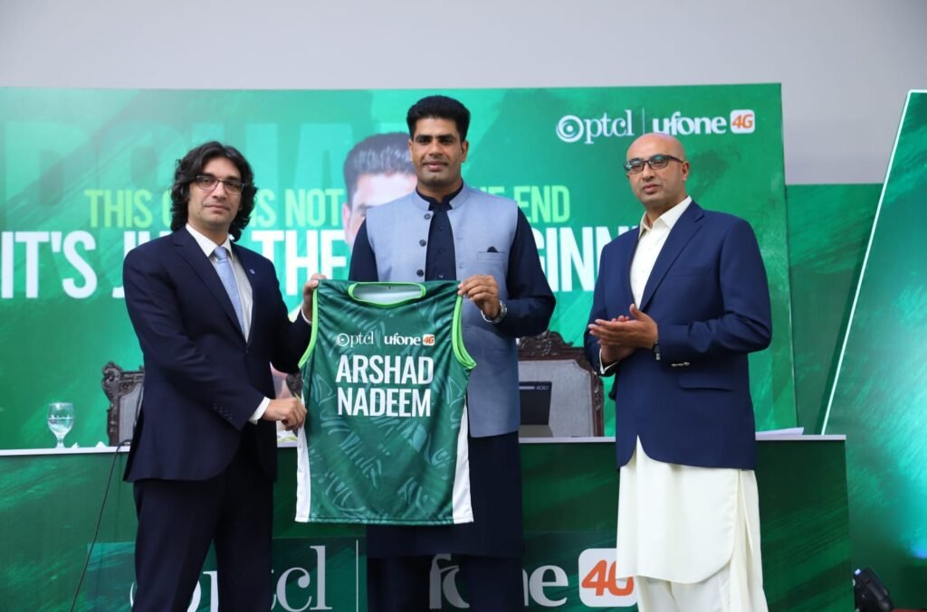 PTCL Group Reaffirms Commitment to Arshad Nadeem's Journey Towards Greater Heights PTCL Group Reaffirms Commitment to Arshad Nadeem's Journey Towards Greater Heights