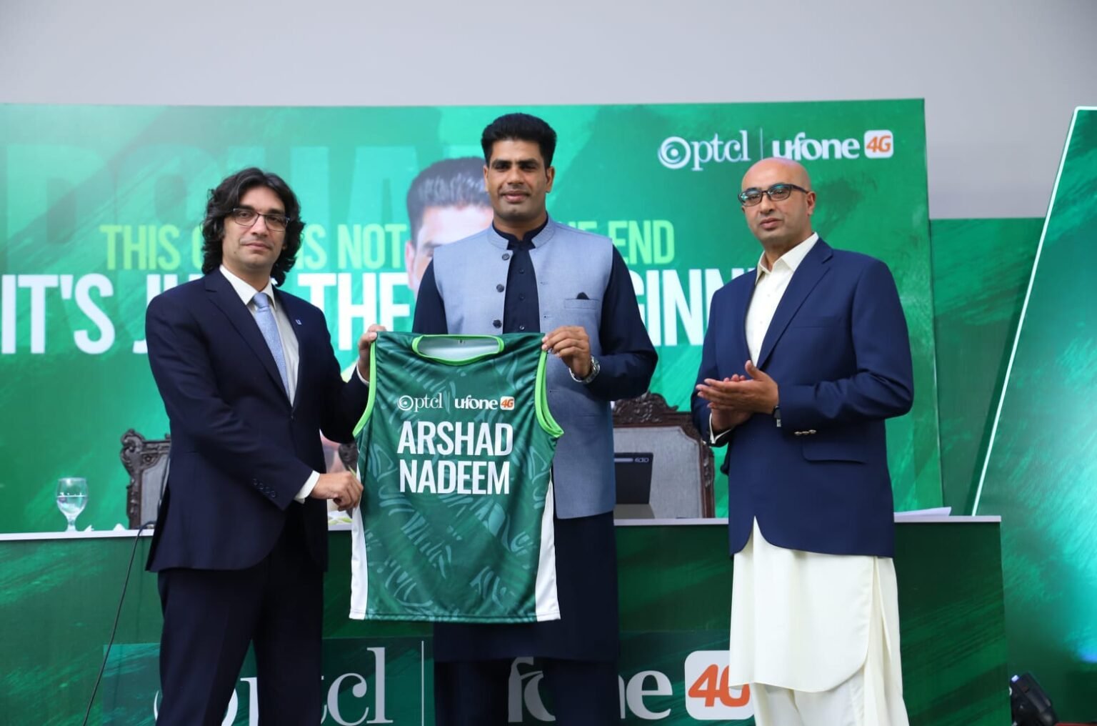 PTCL Group Reaffirms Commitment to Arshad Nadeem's Journey Towards Greater Heights