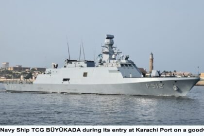TURKISH NAVAL SHIP TCG BÜYÜKADA VISITS KARACHI