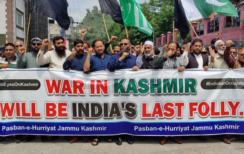 Protest in Kashmir against India, demanding UN to intervene for peace