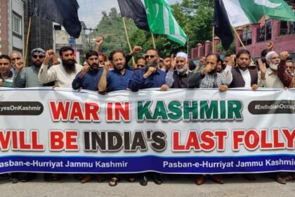 Protest in Kashmir against India, demanding UN to intervene for peace