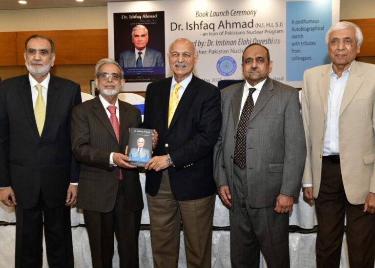 Book Launch Ceremony Honours Dr. Ishfaq Ahmad – An Icon of Pakistan’s Nuclear Program Book Launch Ceremony Honours Dr. Ishfaq Ahmad – An Icon of Pakistan’s Nuclear Program