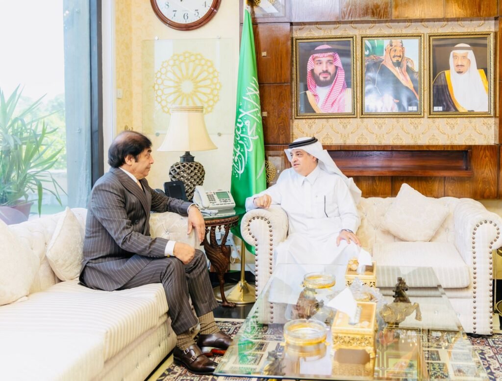 Federal Minister for Railways Muhammad Hanif Abbasi Meets Saudi Ambassador Nawaf bin Saeed Ahmad Al-Malki Federal Minister for Railways Muhammad Hanif Abbasi Meets Saudi Ambassador Nawaf bin Saeed Ahmad Al-Malki
