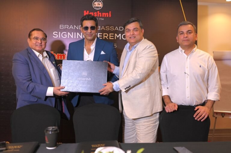 HASHMI PAKISTAN announces Cricket Legend 'Waseem Akram as Global Brand Ambassador for HASHMI ISPAGHOl’