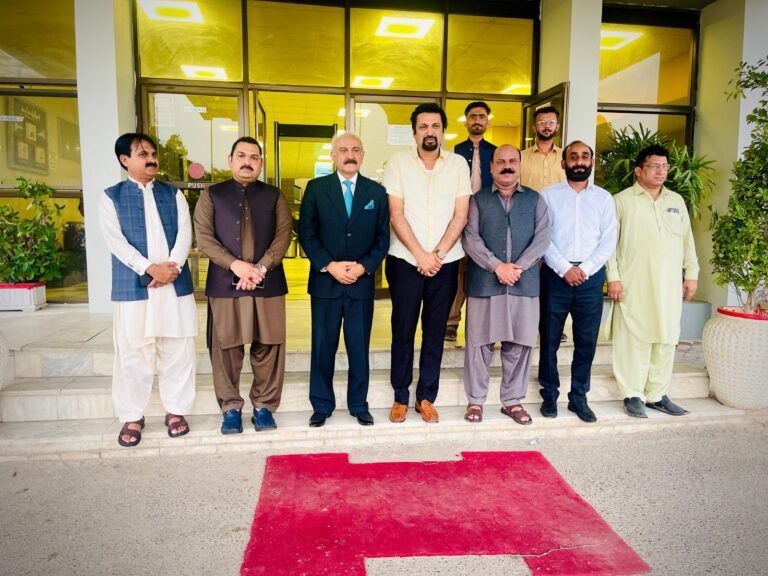 The oath-taking ceremony for the newly elected executive body of the Islamians Library & Information Sciences