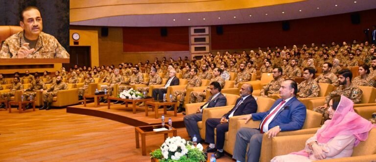 Field Marshal Syed Asim Munir, Chief of Army Staff, delivers important address to officers of the 52nd Common Training Program