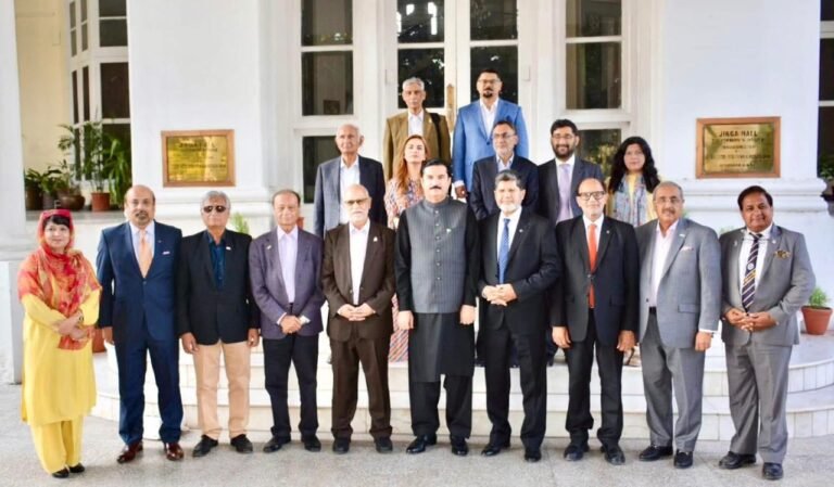 A delegation from the Rotary Club Metropolitan Islamabad, led by Shabbir Malik, met with Khyber Pakhtunkhwa Governor Faisal Karim Kundi at the Governor House Peshawar.