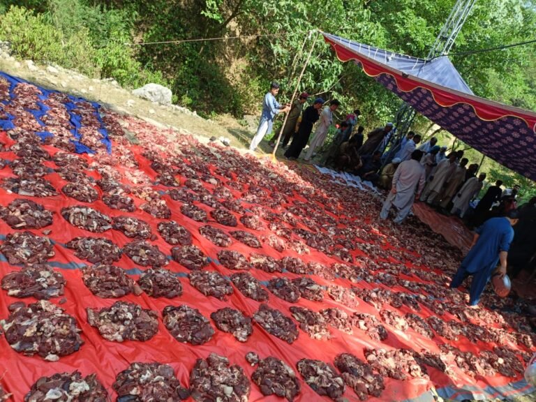 The duty of Sunnah Ibrahimi was performed in the village of Nadhotar in Tehsil Lora