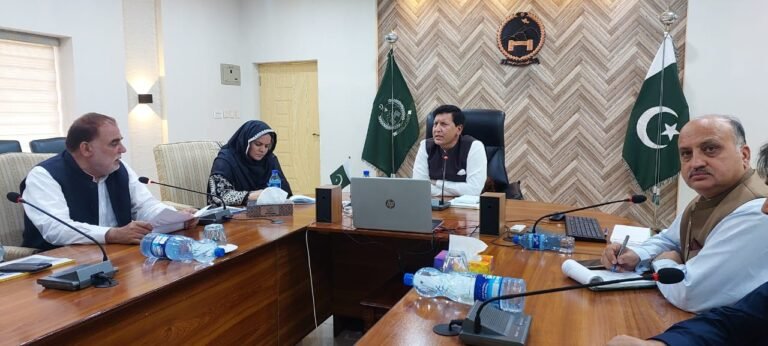 Abbottabad Addressing a meeting chaired by Commissioner Hazara Fayyaz Ali Shah regarding timely control of forest fires