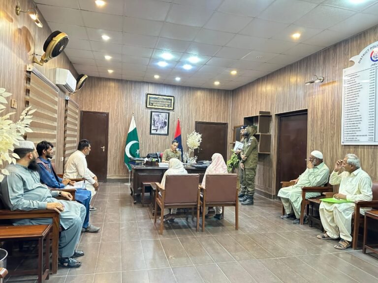 DPO Jhelum Tariq Aziz Sandhu is holding open courts on a daily basis