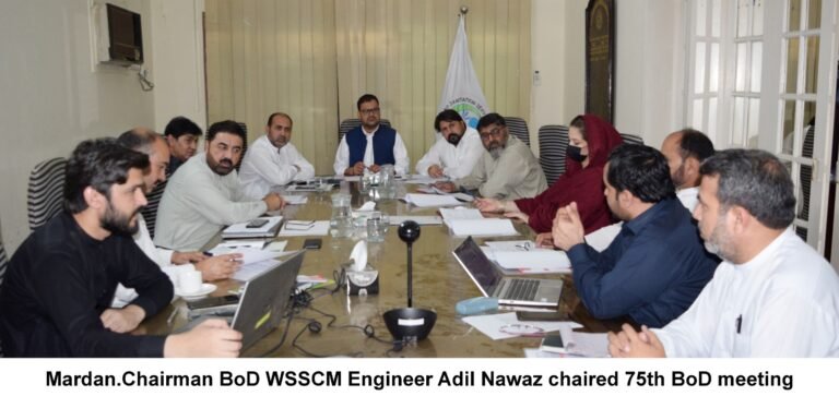 The Board of Directors of Water and Sanitation Services Company Mardan has lauded the performance of the sanitation staff