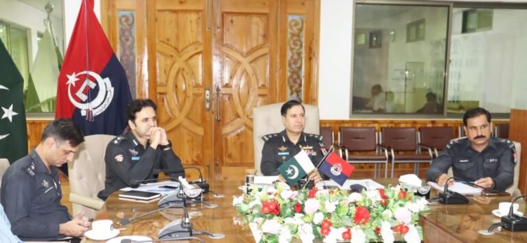Police Hazara Nasir Mahmood Satti chaired a high-level meeting with DPOs of Abbottabad