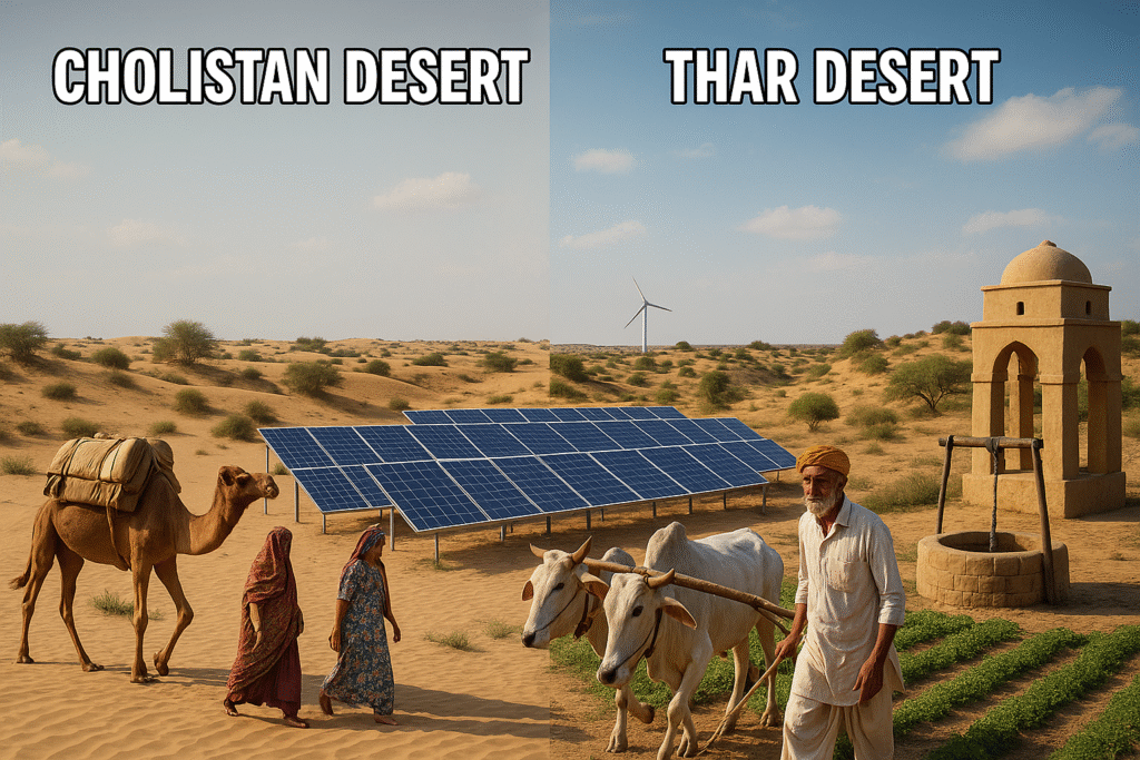 A Comparative Analysis of Livelihoods in Cholistan and Thar Desert Regions of Pakistan: Challenges, Opportunities, and Sustainable Development Strategies A Comparative Analysis of Livelihoods in Cholistan and Thar Desert Regions of Pakistan: Challenges, Opportunities, and Sustainable Development Strategies