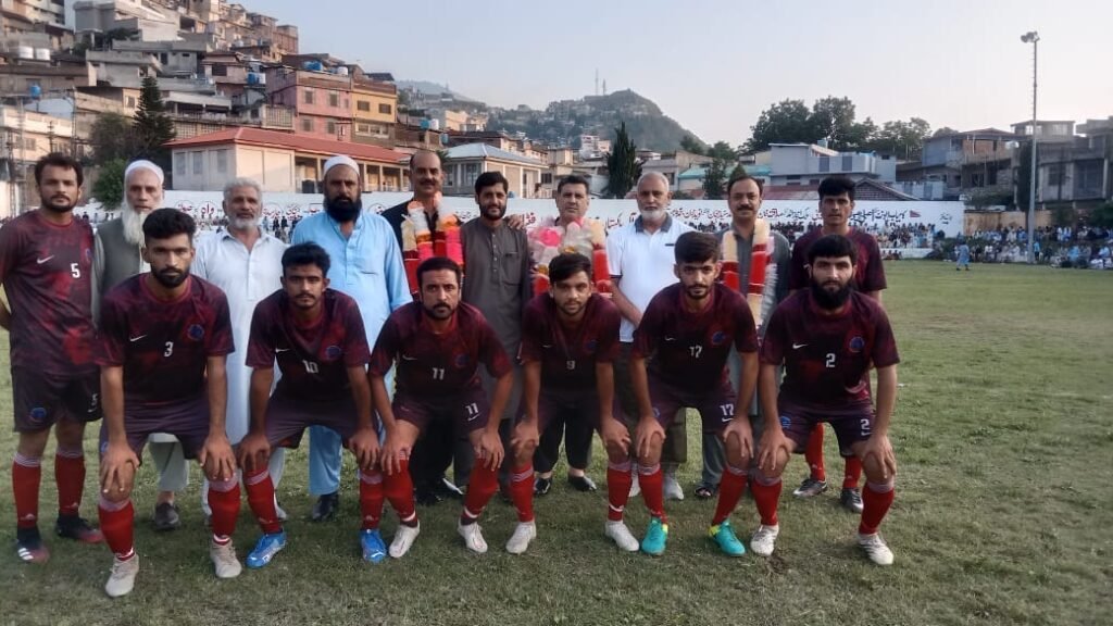 New Afghan DI Khan defeated DFA Banon on penalty kick in Abbottabad All Pakistan Saeed Khan Memorial Football Tournament New Afghan DI Khan defeated DFA Banon on penalty kick in Abbottabad All Pakistan Saeed Khan Memorial Football Tournament