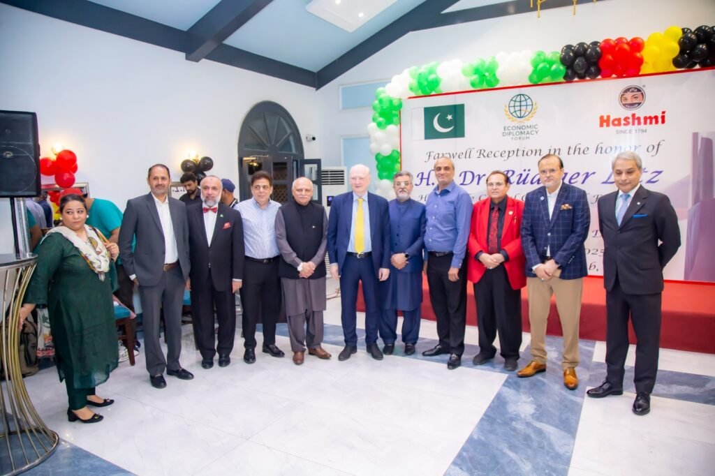 Hashmi Pakistan and economic Diplomacy Forum Host a farewell reception for The German Consul General in Karachi Hashmi Pakistan and economic Diplomacy Forum Host a farewell reception for The German Consul General in Karachi
