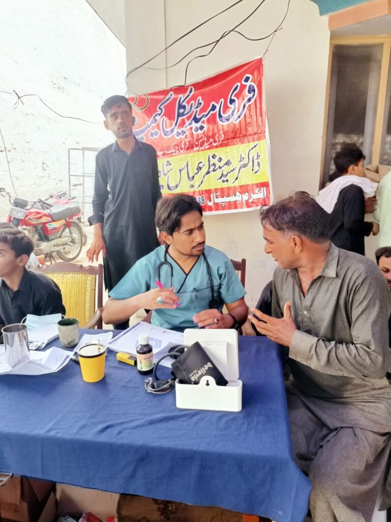 Dr. Syed Manzar Abbas Shah Naqvi checked up hundreds of patients at the Talagang camp Dr. Syed Manzar Abbas Shah Naqvi checked up hundreds of patients at the Talagang camp