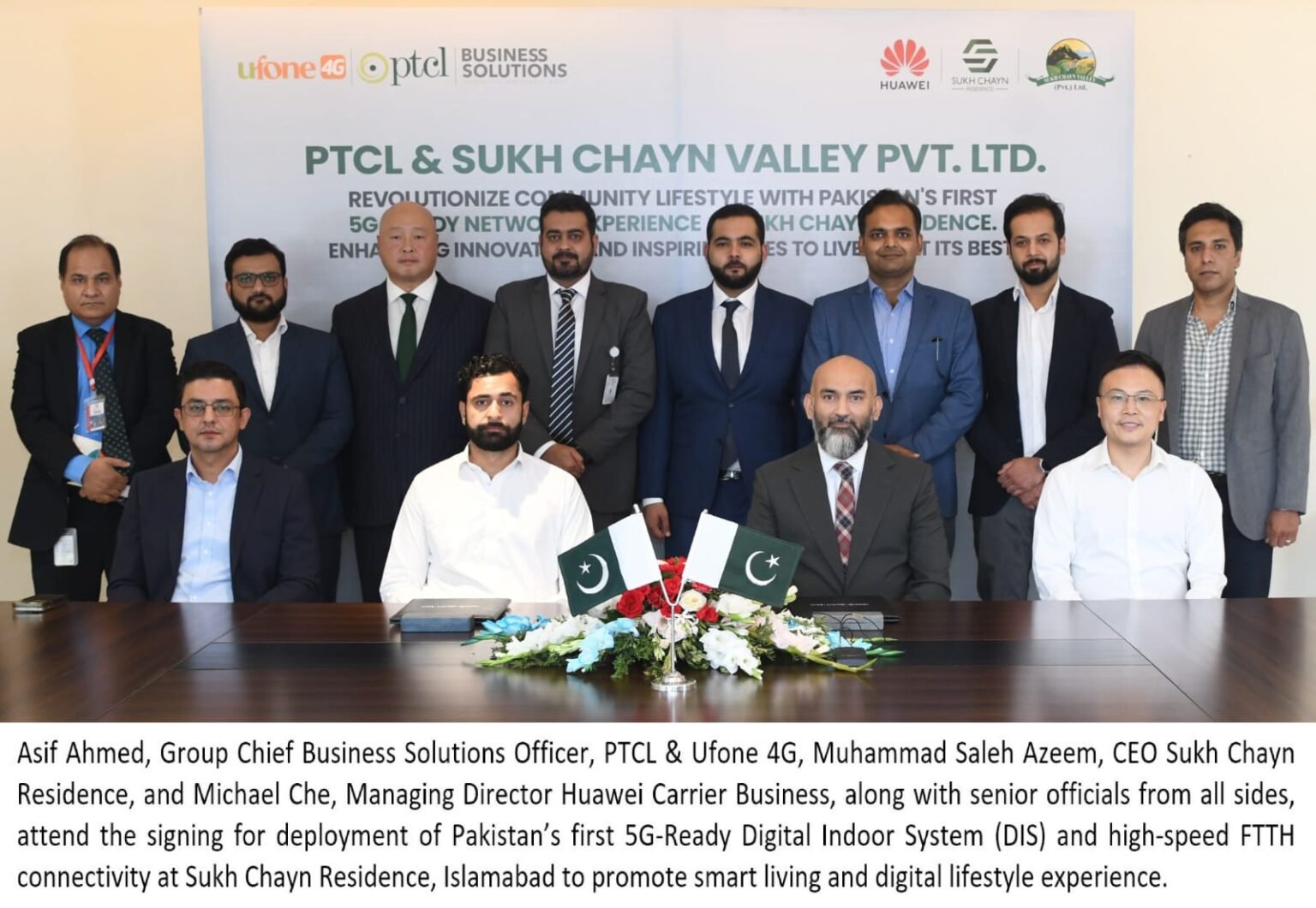 PTCL and Huawei enable Sukh Chayn Residence with 5G-ready connectivity