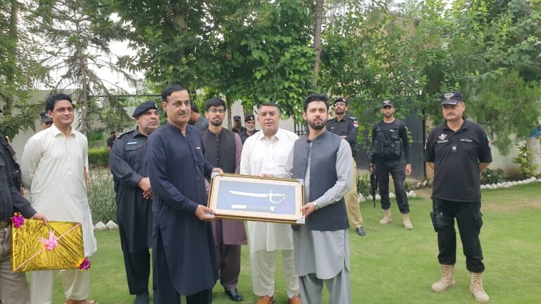 District Police Swabi Holds Farewell Ceremony for DPO Muhammad Azhar Khan