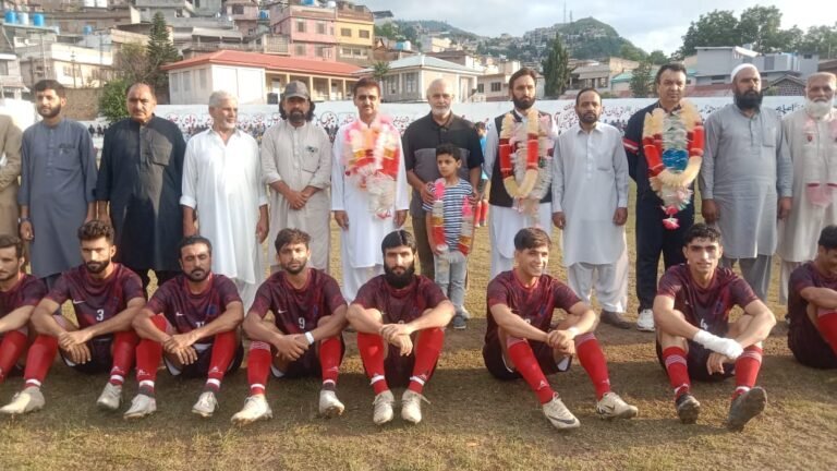 New Afghan DI Khan defeated Noble FC Bonaire in the second semi-final of Abbottabad