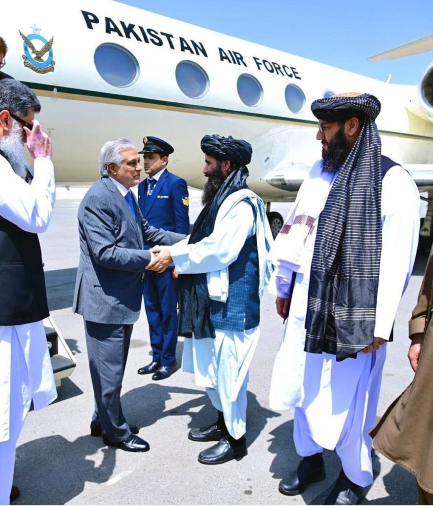 Deputy Prime Minister arrives at Kabul airport to attend a Pak-Afghan-China meeting of foreign ministers Deputy Prime Minister arrives at Kabul airport to attend a Pak-Afghan-China meeting of foreign ministers