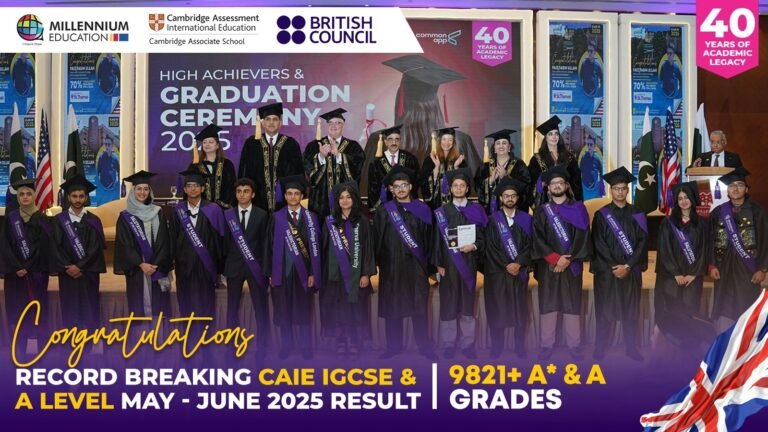 Millennials achieve record-breaking success in Cambridge Examinations 2025 Millennials achieve record-breaking success in Cambridge Examinations 2025