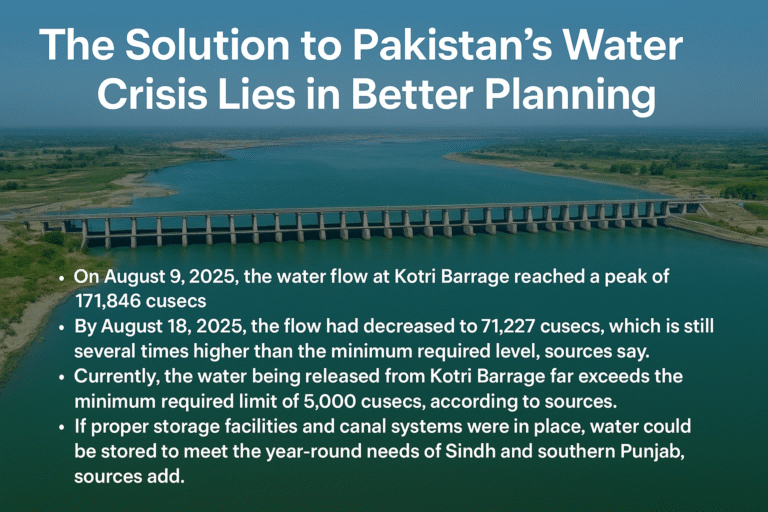 The Solution to Pakistan’s Water Crisis Lies in Better Planning