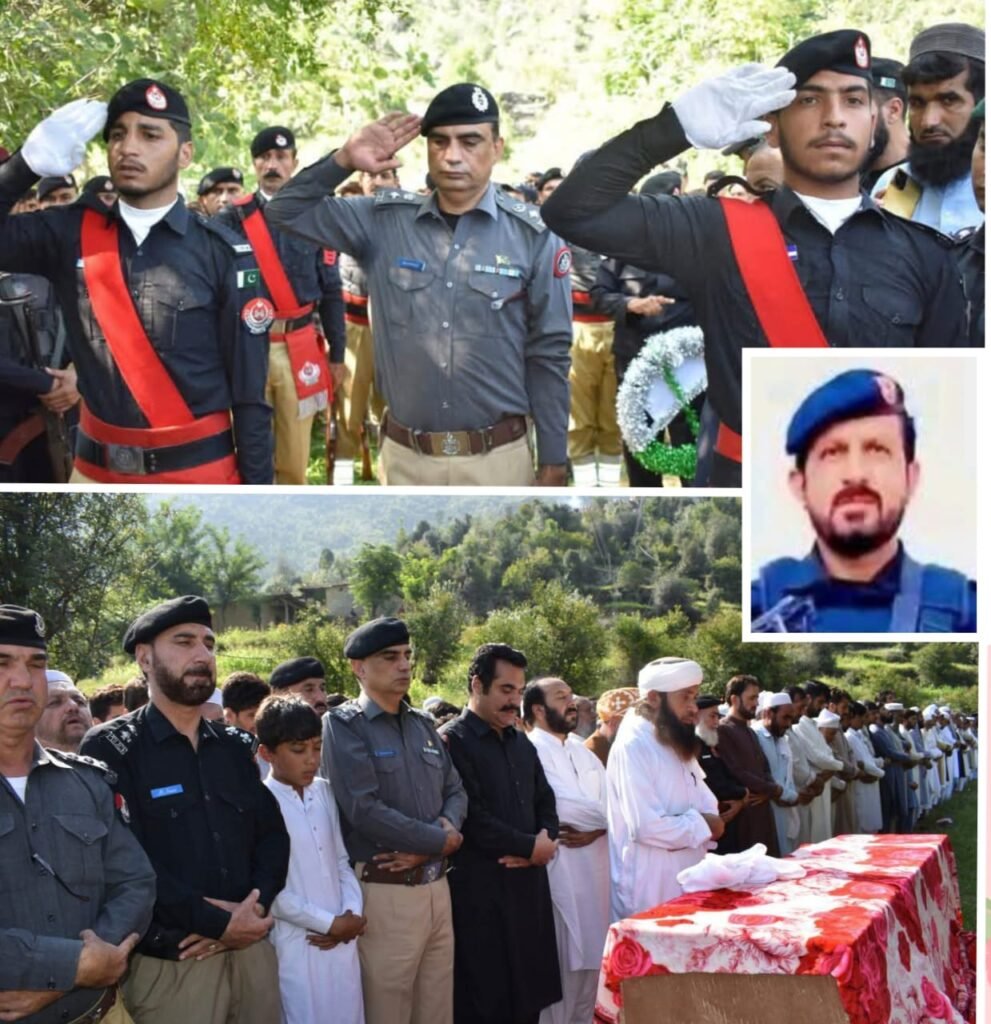 Police Jawan Martyred in Bajaur Laid to Rest with Full Honors in Lower Dir Police Jawan Martyred in Bajaur Laid to Rest with Full Honors in Lower Dir