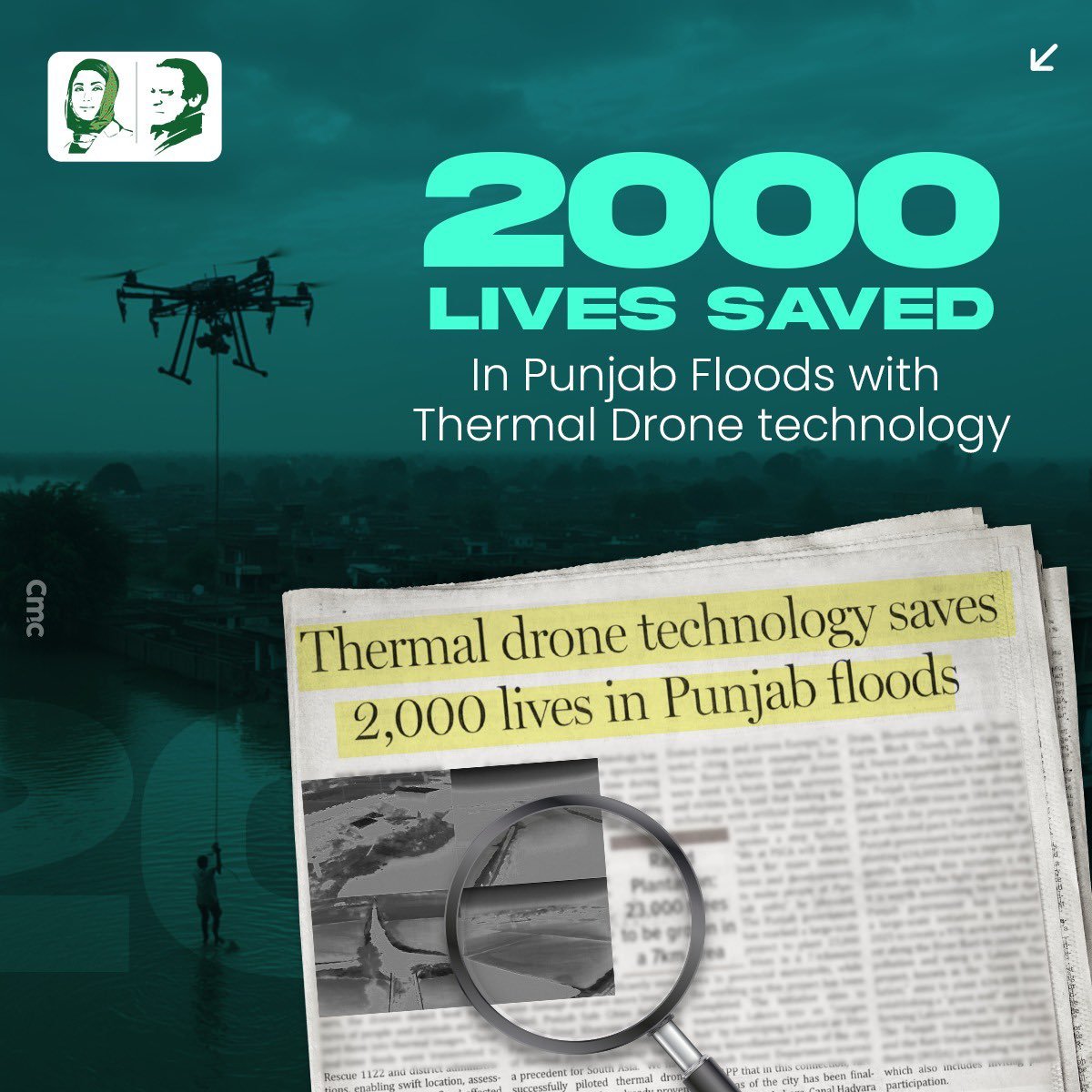 Thermal drone technology saves 2,000 lives in Punjab floods