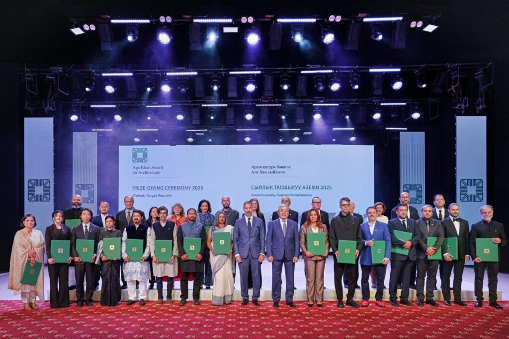 Aga Khan Architecture Award honours projects tackling climate, heritage and housing challenges Aga Khan Architecture Award ceremony in Bishkek