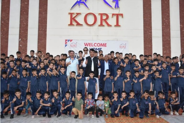 Ameer Muqam speaking during KORT orphan care event in Swabi