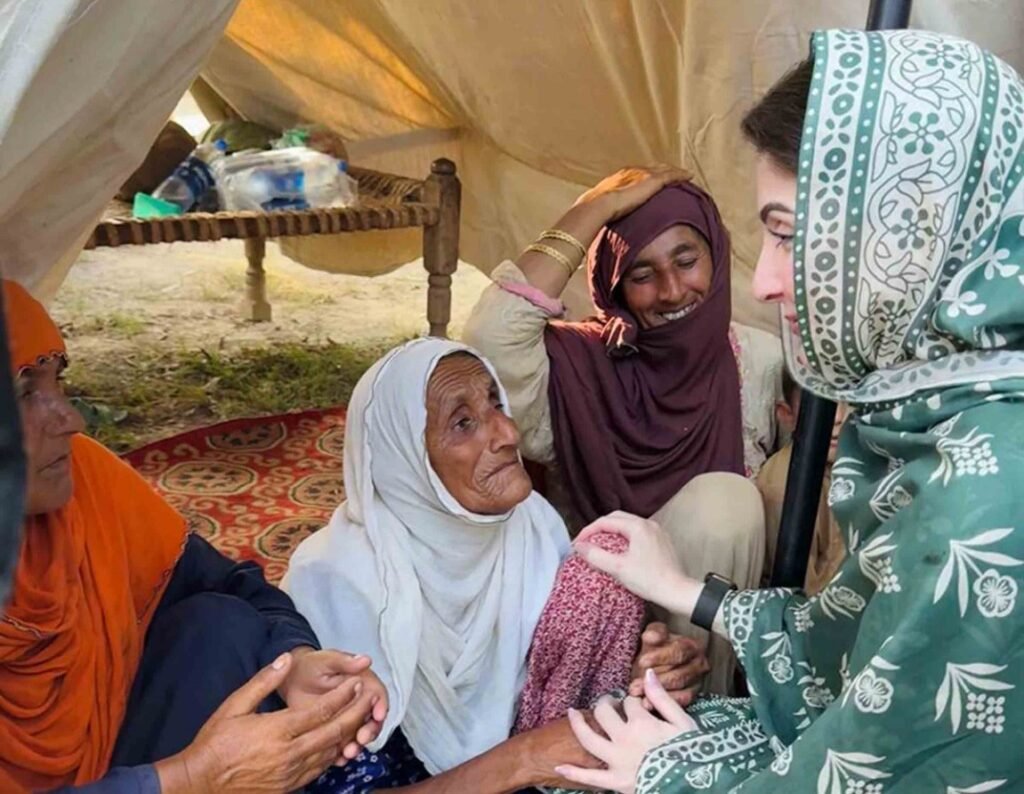 Maryam Nawaz flood relief visit in Liaquatpur