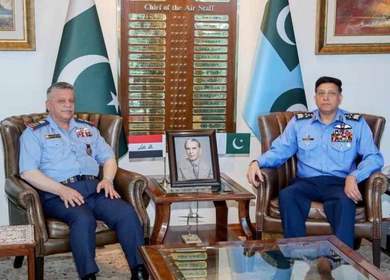 Iraqi Air Force delegation meeting with Pakistan Air Force leadership.