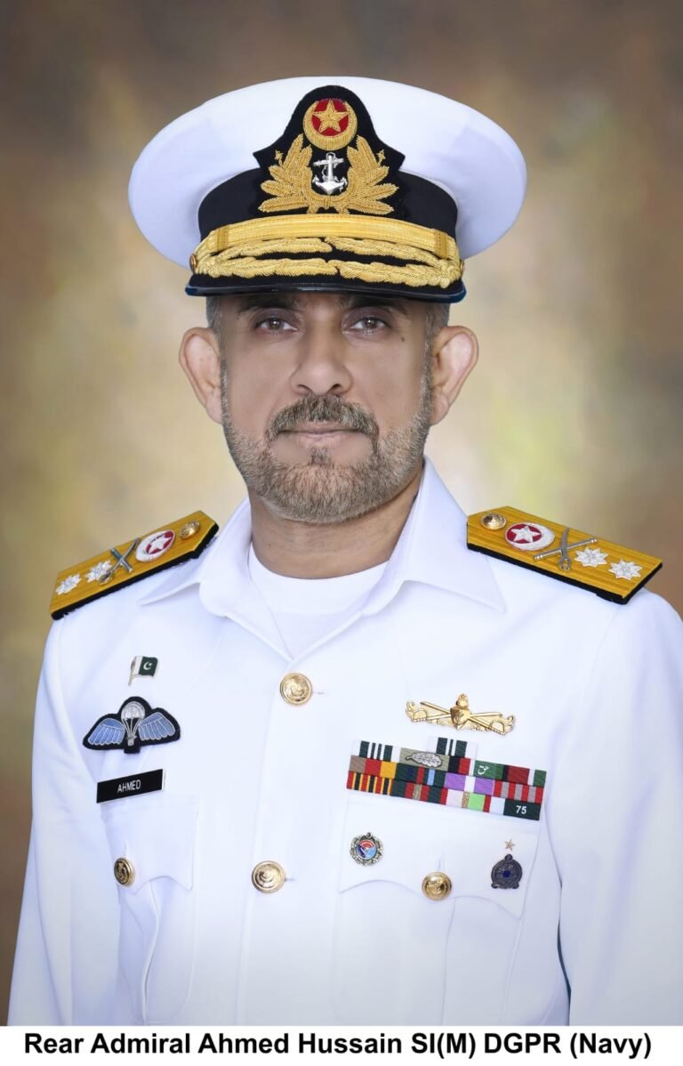 DGPR (Navy) Commodore Ahmed Hussain SI(M) has been promoted to the rank of Rear Admiral DGPR (Navy) Commodore Ahmed Hussain SI(M) has been promoted to the rank of Rear Admiral