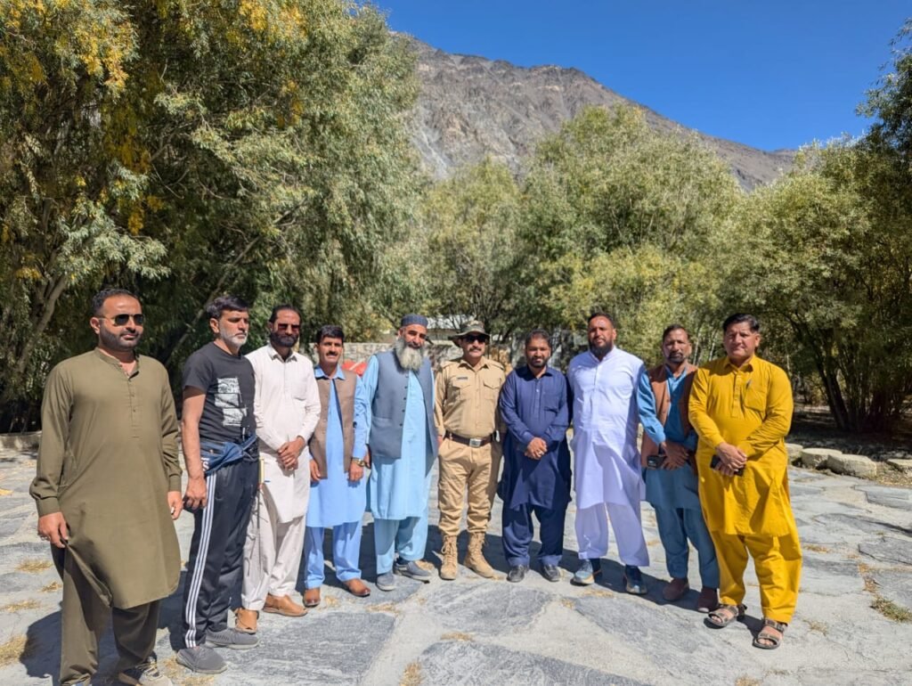 Newly built water channel in Hunza valley supplying clean water to farms and villages.