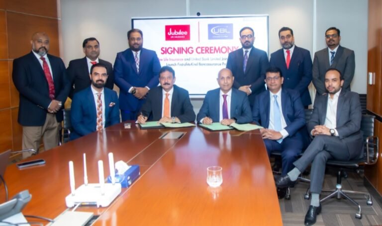 Jubilee Life Partners UBL signing ceremony in Karachi