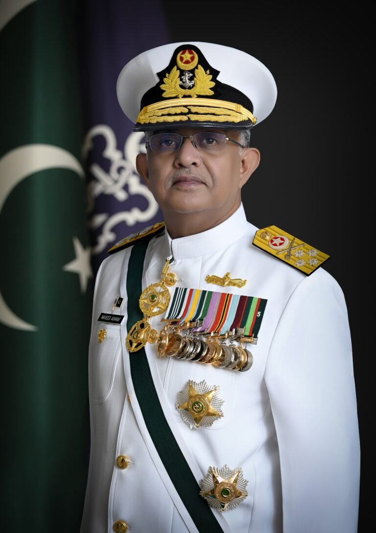 MESSAGE FROM CHIEF OF THE NAVAL STAFF ADMIRAL NAVEED ASHRAF NI NI(M) T Bt ON THE OCCASION OF DEFENCE DAY 6TH SEPTEMBER 2025 Naval Chief Admiral Naveed Ashraf delivers a message on World Oceans Day 2026, highlighting marine conservation and ocean protection.