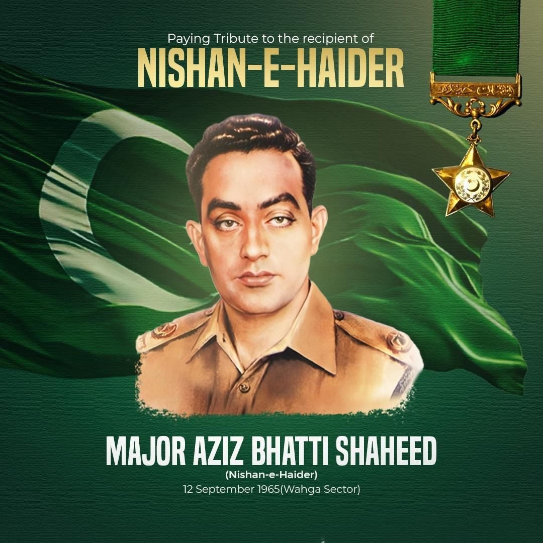 Armed Forces Salute Major Raja Aziz Bhatti on 60th Anniversary