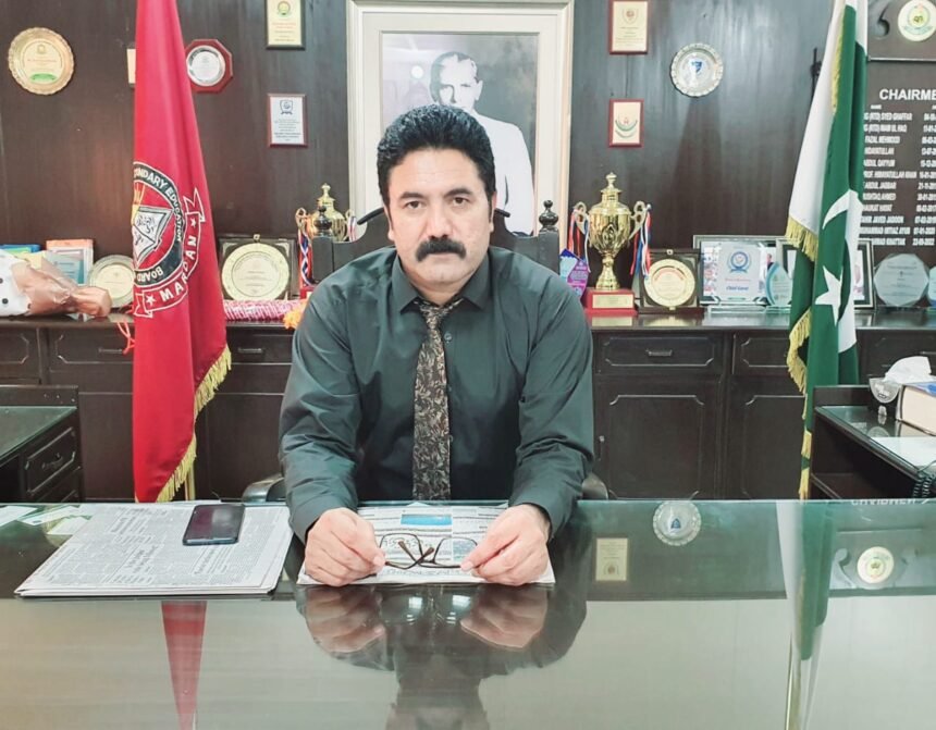 Mardan Board Chairman addressing press conference