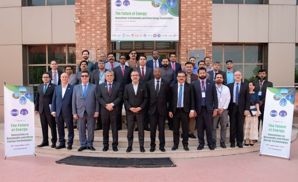 Minister Awais Leghari addresses COMSATS seminar on clean tech collaboration