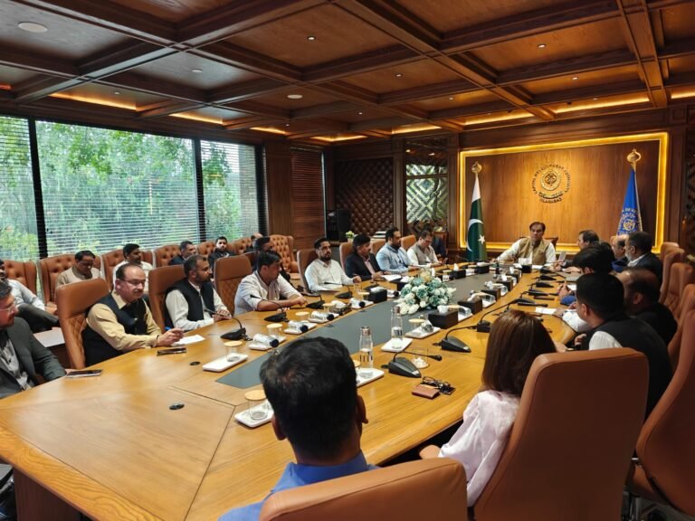 Chairman CDA Muhammad Ali Randhawa chairs meeting on cashless economy in Islamabad with bank and telecom officials