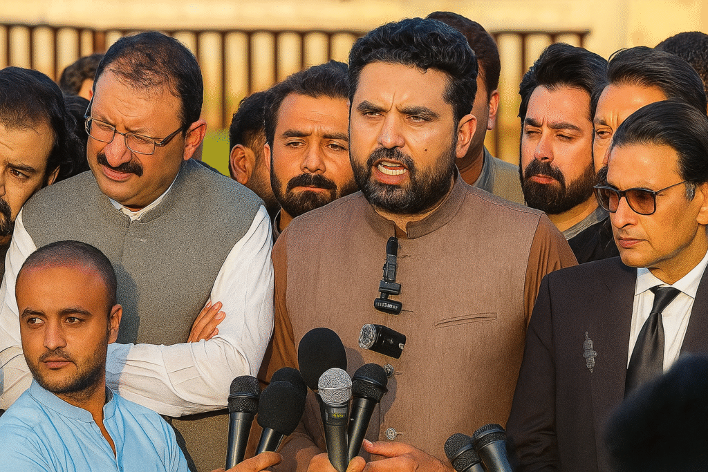 Khyber Pakhtunkhwa Chief Minister Sohail Afridi ends sit-in near Adiala Jail after being denied meeting with Imran Khan.