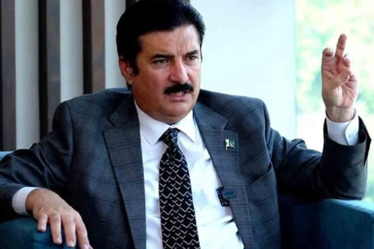 KP Governor addresses media in Timergara, condemning corruption in KP and urging accountability institutions to act.