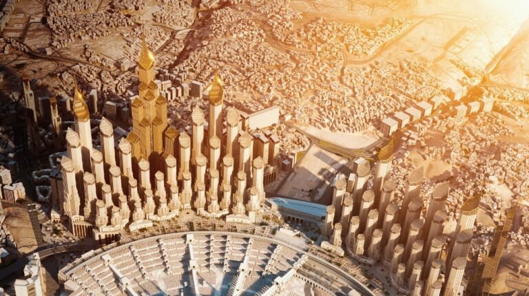 Rendering of King Salman Gate development near AlMasjid AlHaram in Makkah