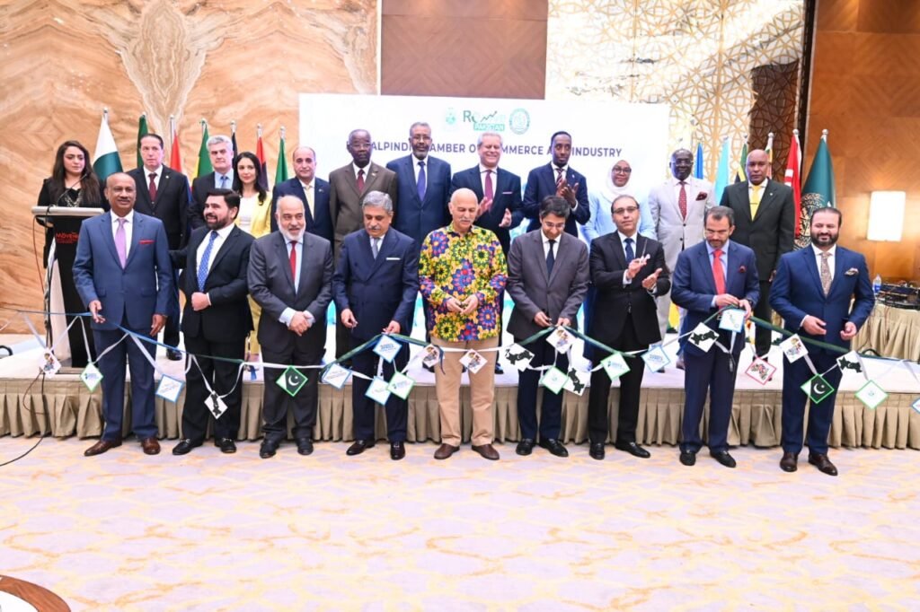 Delegates at the Business Africa Trade Forum in Islamabad discussing Pakistan–Africa trade cooperation