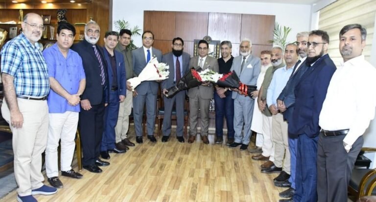 ICCI President Sardar Tahir Mehmood meeting delegations to discuss inclusive economic growth and industrial development