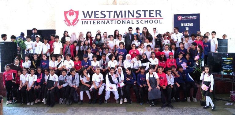 Students at Westminster International School showcase their business ideas at the Youngpreneurs Launchpad 2025 event.