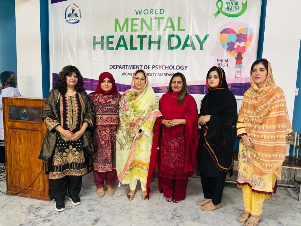 Women University Mardan observes World Mental Health Day Students and faculty at Women University Mardan participate in World Mental Health Day awareness walk
