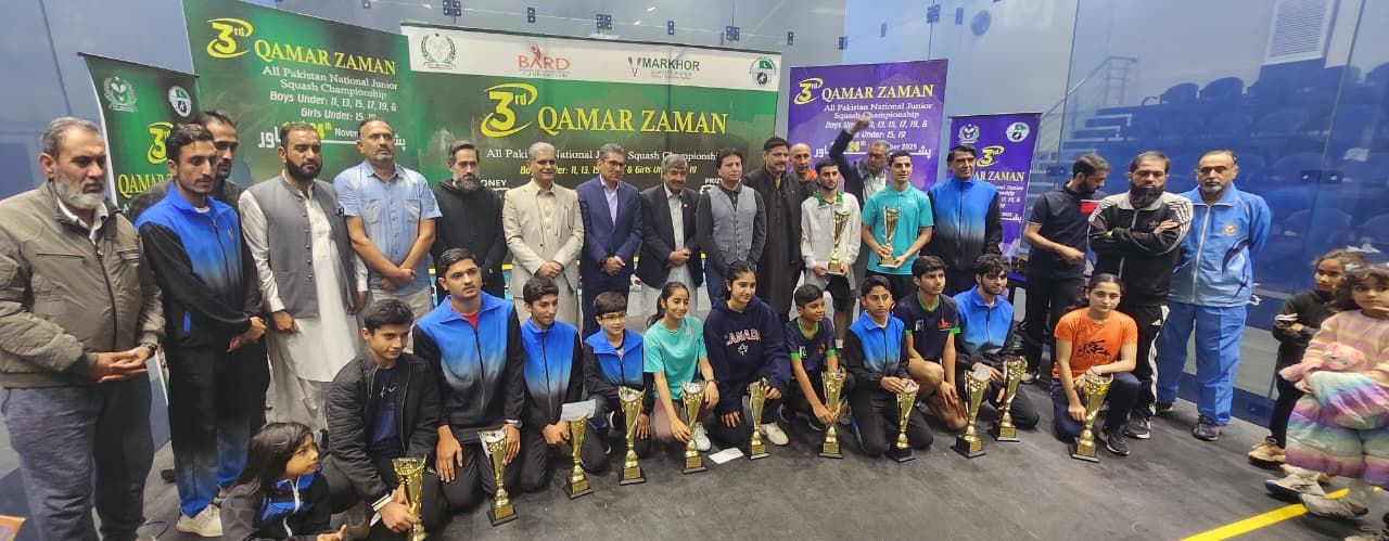 3rd Qamar Zaman All Pakistan National Junior Squash Championship concludes in Peshawar