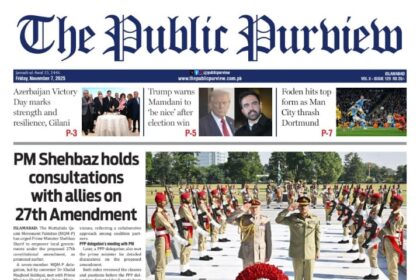 07-11-2025 Karachi, The Public Purview