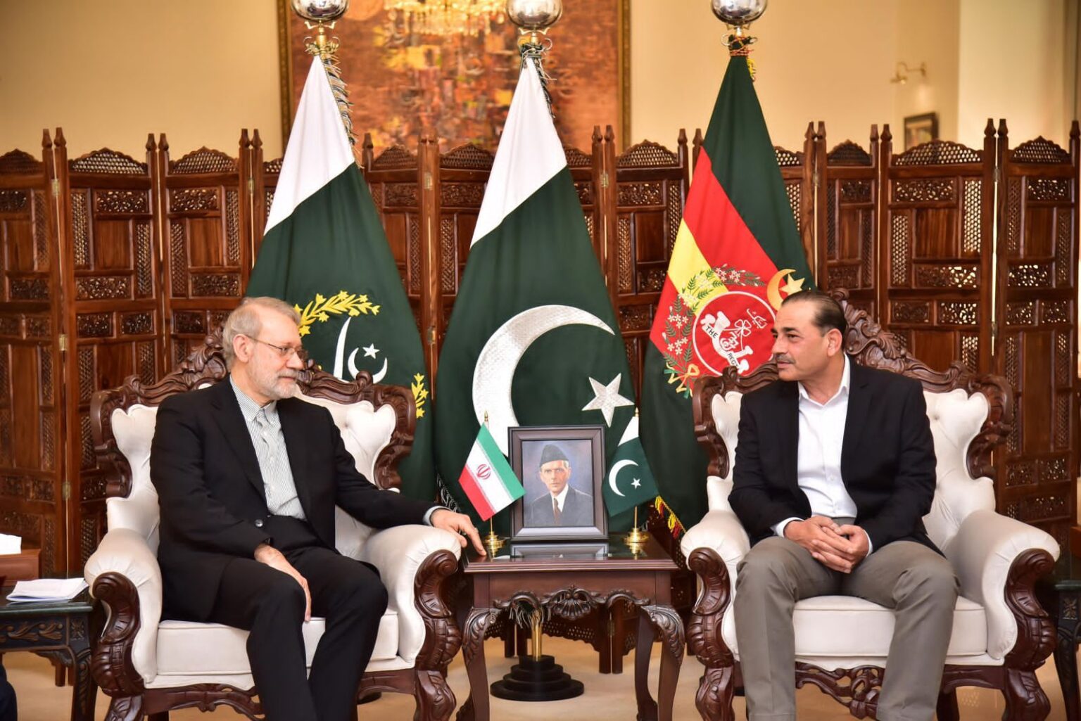 COAS, Iranian Security Chief Discuss Regional Stability and Bilateral Cooperation at GHQ